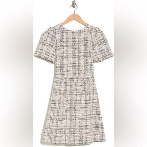 Love Ady NWT Boucle Tweed Dress in Ivory Multi Size Large - Picture 3 of 4